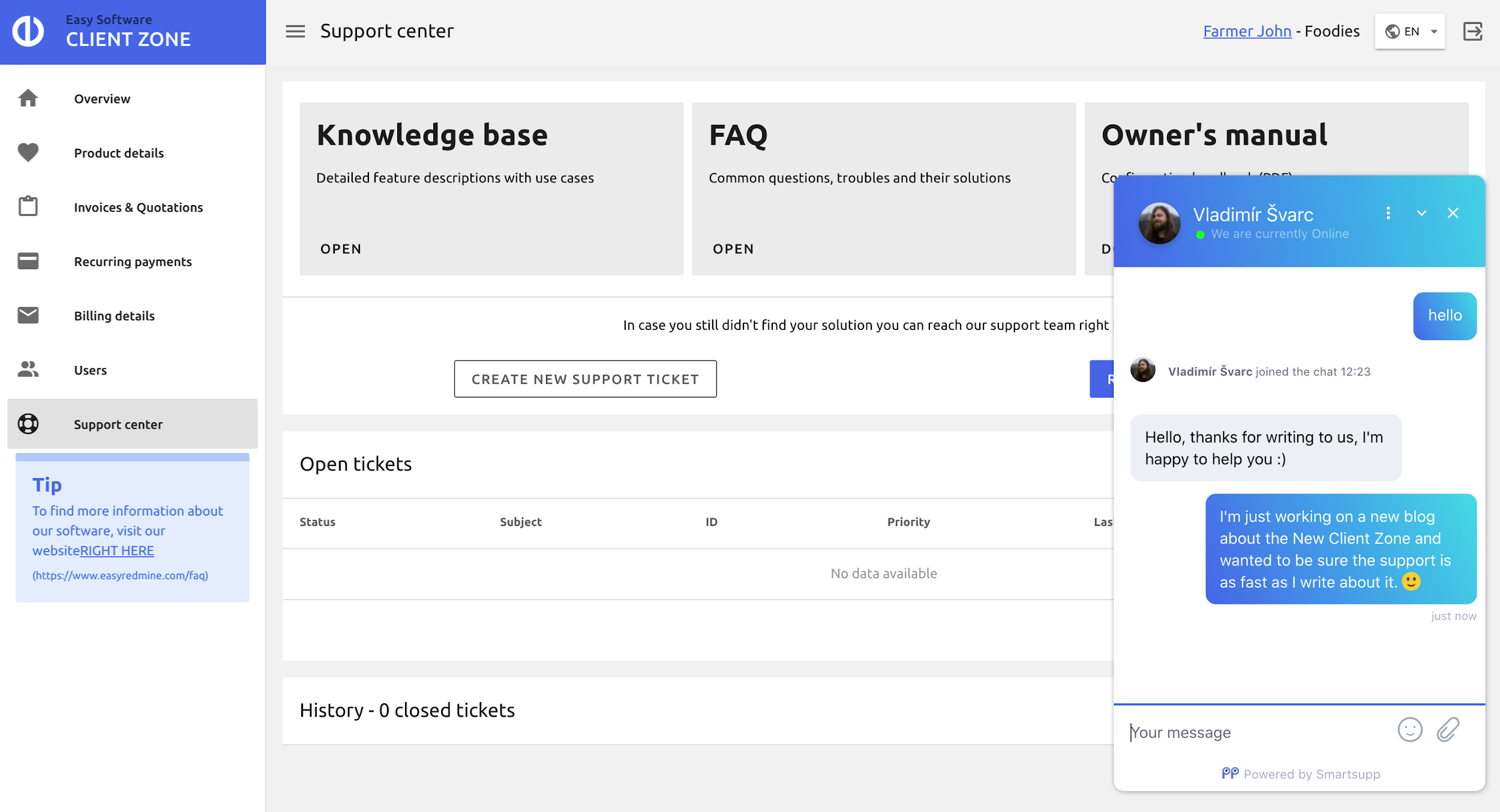 Welkom bij de nieuwe klantenzone 2.0: zie hoe u het beheer van uw Easy Project-account soepeler kunt maken
